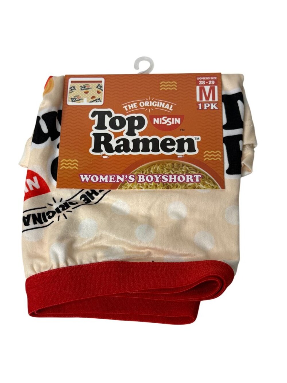 Nissin Top Ramen Women's Boyshorts Size M Graphic Lounge Sleep Shorts